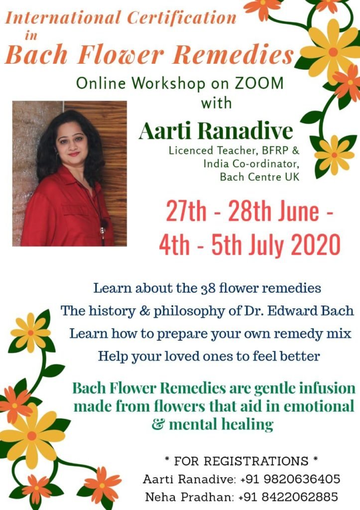 International Certification in Bach Flower Remedy Online 4th