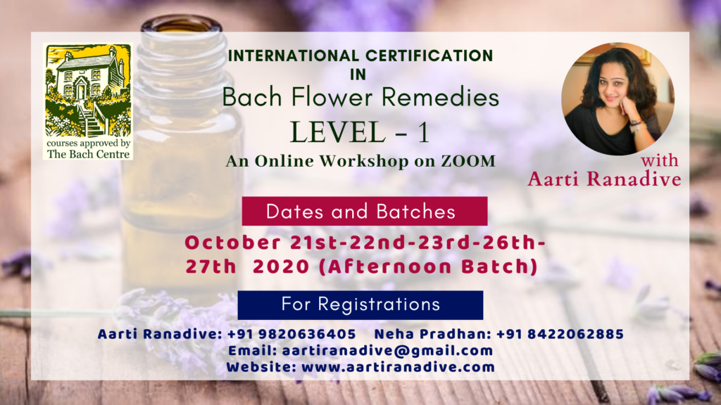 International Certification in Bach Flower Remedy Online